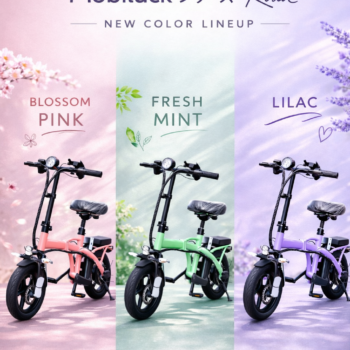 【特定小型】Mobiluckシリーズ Road｜電動モビリティ｜Blossom Pink / Fresh Mint / Lilac｜免許不要・公道OKモデル